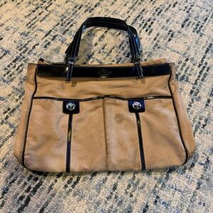 Tod’s Purse cream fabric and leather